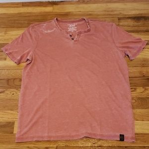 BRAND NEWLucky Brand Venice Burnout Two-Button Tee